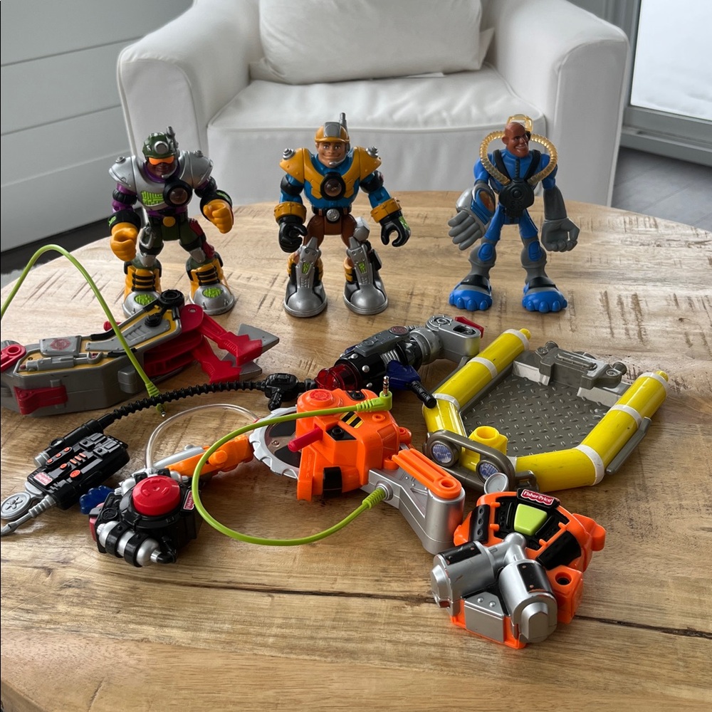 Rescue Hero’s Fisher Price Mattel Lot